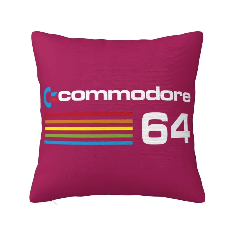 Commodore 64 Throw Pillow Case for Sofa C64 Amiga Computer Modern Cushion Cover Car Pillowcase