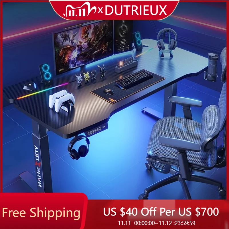 Electric Lifting Table Trendy Computer Bedroom Control Organizers Table Accessories Lounge Escritorios Entrance Furniture