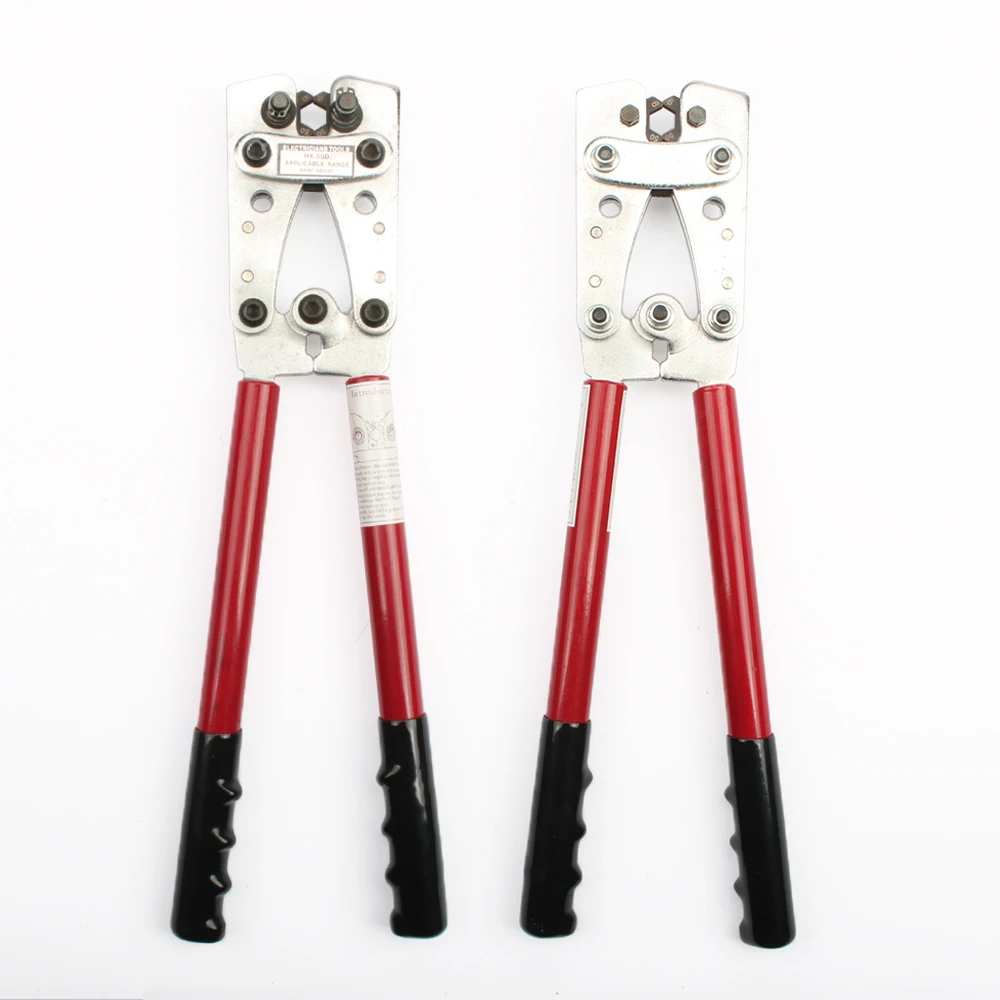 HX-50B HX-50sc cable crimpercable crimping tool wire crimper hand tool set ratchet terminal crimp pliers for 6-50mm² 1-10AWG - view 5