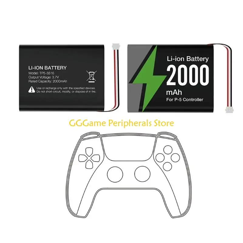 U55B 2000mAh Replacement Battery Replacement With Screwdriver Easy Replacement