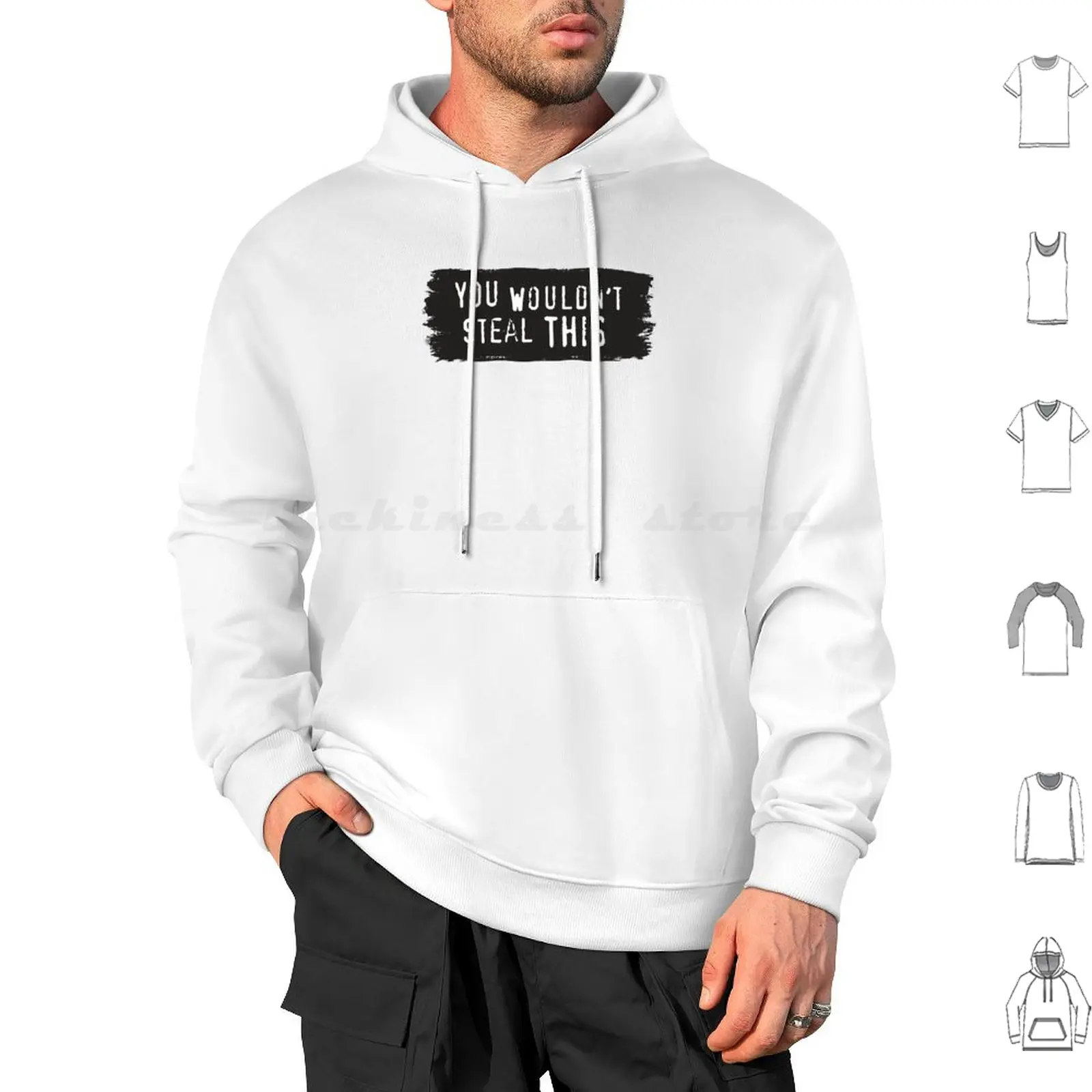 You Wouldn'T Steal This-Meme Hoodie cotton Long Sleeve You Wouldnt Steal Download Piracy Its A Crime Pirate You