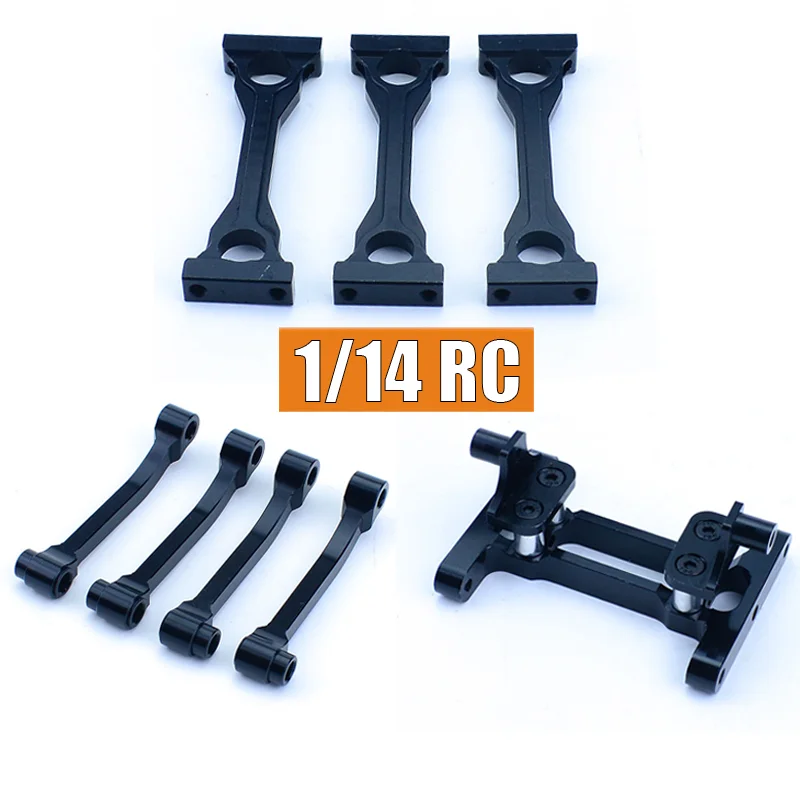Brazo de suspensión metálico, viga central, brazo trasero para camión RC 1/14, para SCANIA Tamiya 770S R620, para VOLVO ACTROS AROCS, piezas de bricolaje para modelos de coches