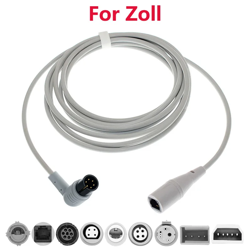 

Compatible With 6Pin Zoll Patient Monitor IBP Cable and Argon BD Edward Medex Abbott Smith PVB Utah Pressure Transducers.