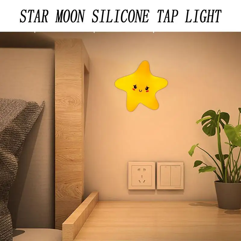 

Cute Touch Night Light Dimmable Cute Kids Decor Lamp Cartoon Lights Bedroom Nightlight For Children's Room Bedside Table Desk