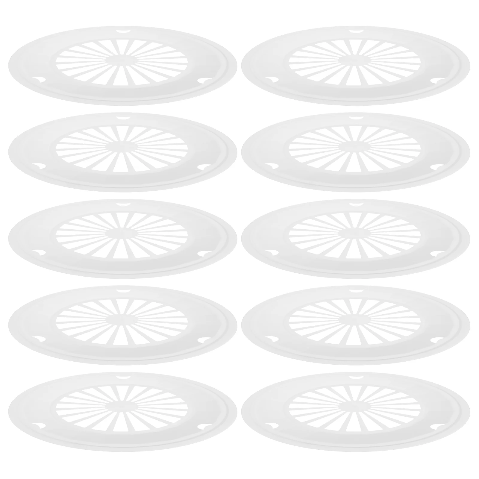 

10 Pcs Grill Plate Picnic Supplies Party Reusable Barbecue Trays BBQ Accessories Plastic Holder Lightweight Cutlery