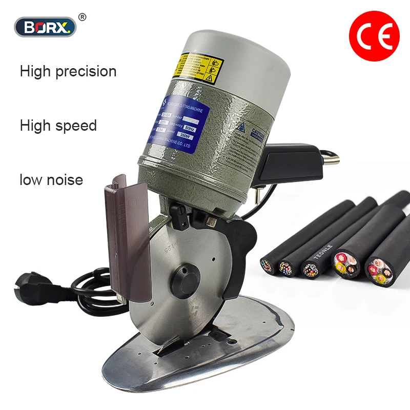 Electric round knife cutting line machine round knife electric shear knife hand push cutting machine fabric cutting machine
