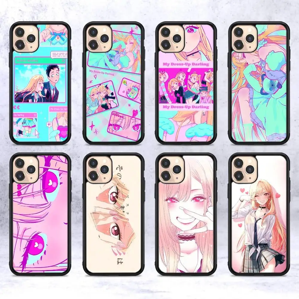 

Anime My Dress-Up Darling Phone Case For iphone 11 12 13 14 15 Pro Max 17 16 Plus Hard PC+TPU Back Cover