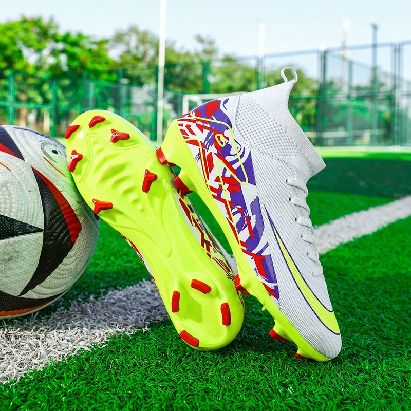 New Men Soccer Shoes Grass Professional Training Football Shoes Society Cleats Football Field Boots Fast Indoor Sneaker Non Slip