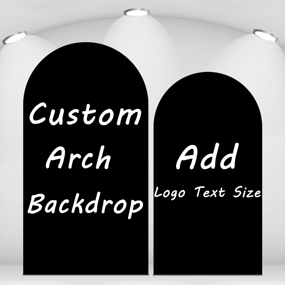 Yeele Custom Arch Backdrop Cover Personalized Image Logo Text Baby Shower Birthday Wedding Party Decor Photography Backgrounds