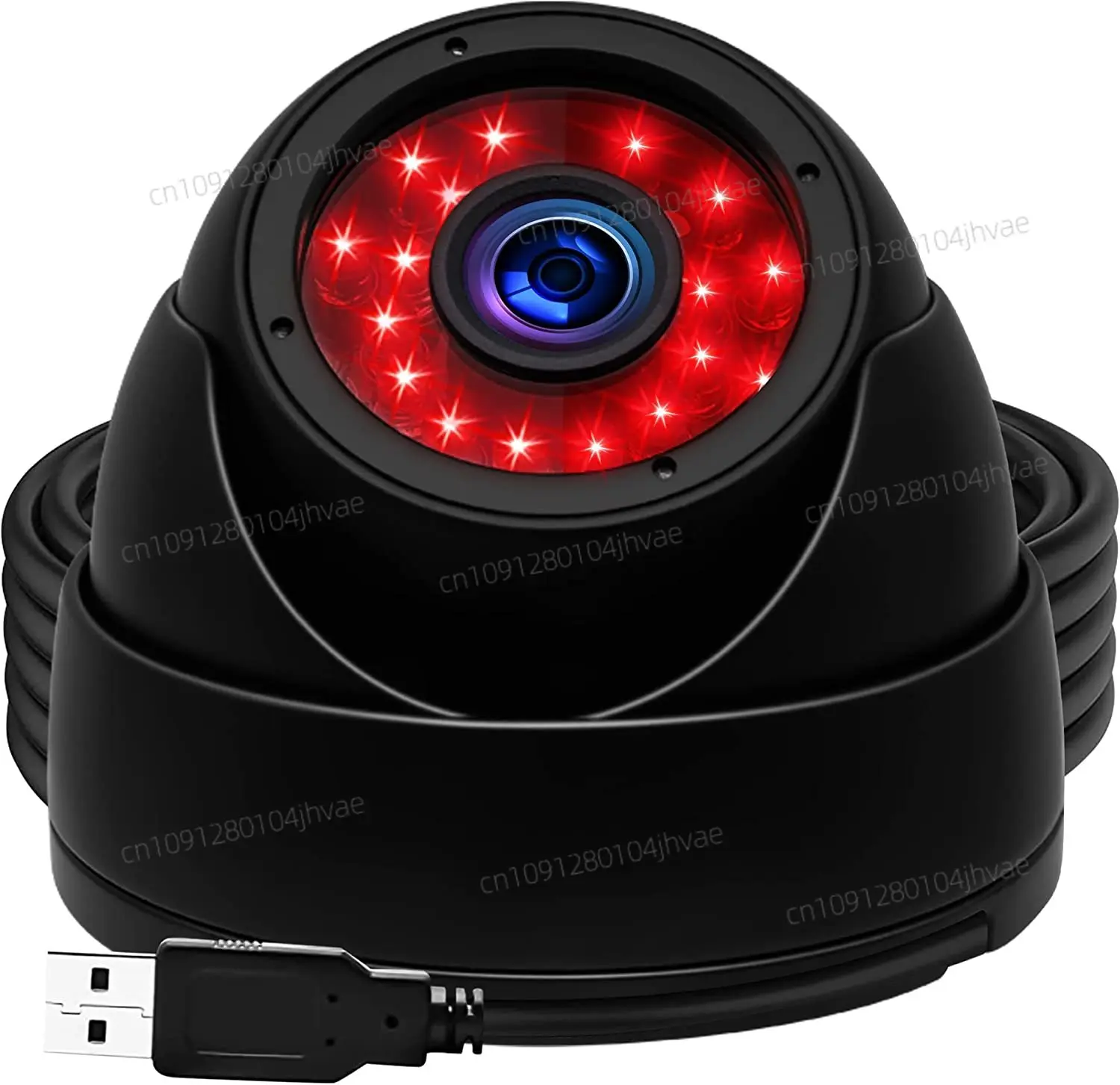 

ELP 1MP Day Night Vision Indoor&Outdoor CCTV Dome Housing Camera HD 720P 30fps Waterproof Infrared USB Camera Inbuilt Microphone