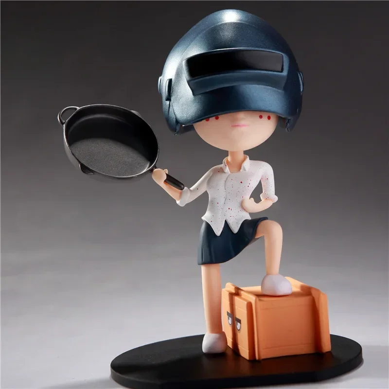 12cm PLAYERUNKNOWNS BATTLEGROUNDS Pubg Figure Q Version Model Doll Peripherals Small Figures Manga Anime Action Gift Toys Game