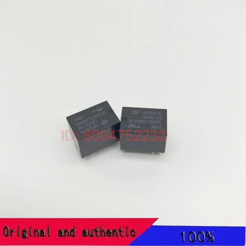 10PCS Hongfa relay HFD41A-12VDC-HS group conversion 5-pin 1A240VAC HM4101F-012-HS