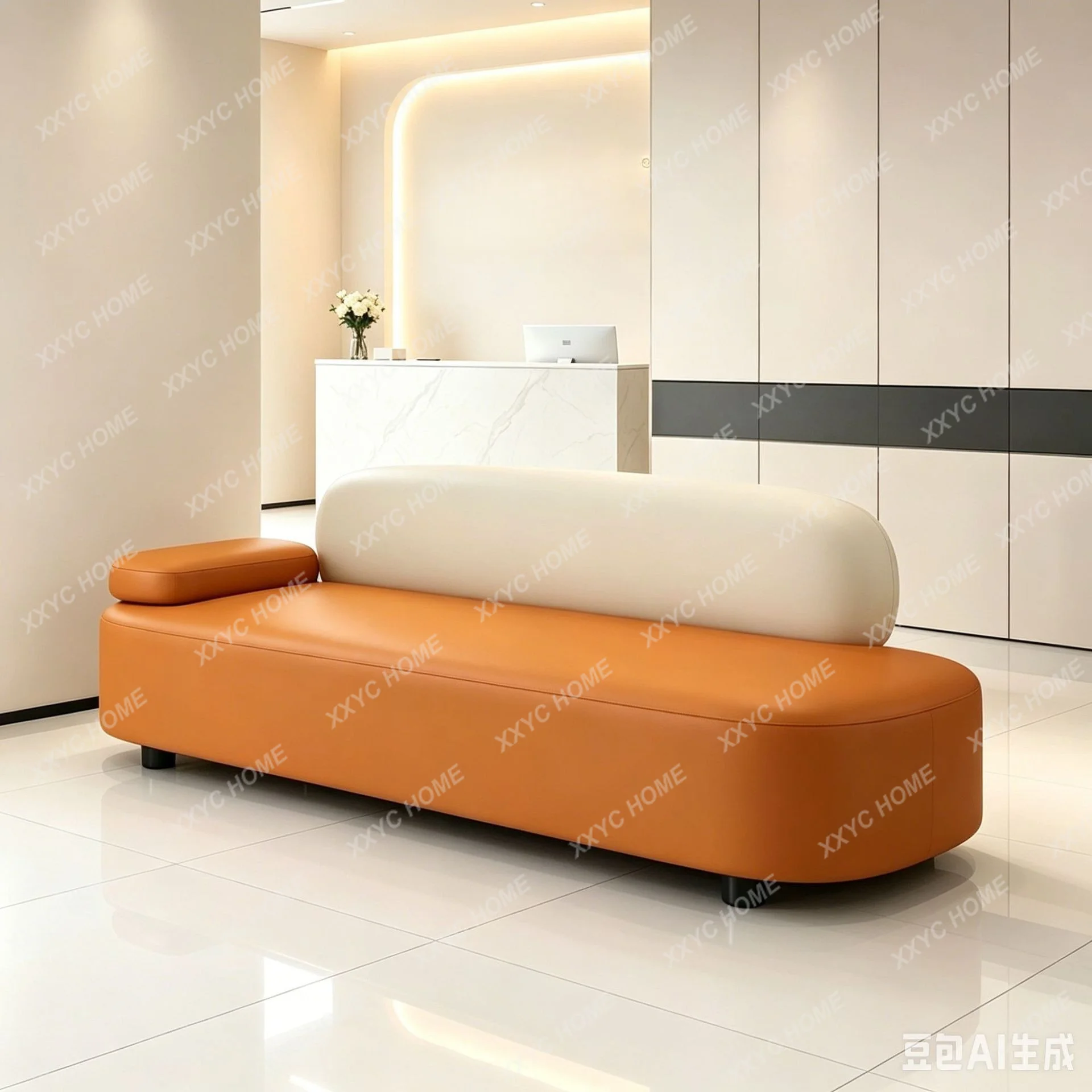 Sofa explosion beauty salon customer rest area waiting sofa office reception small apartment