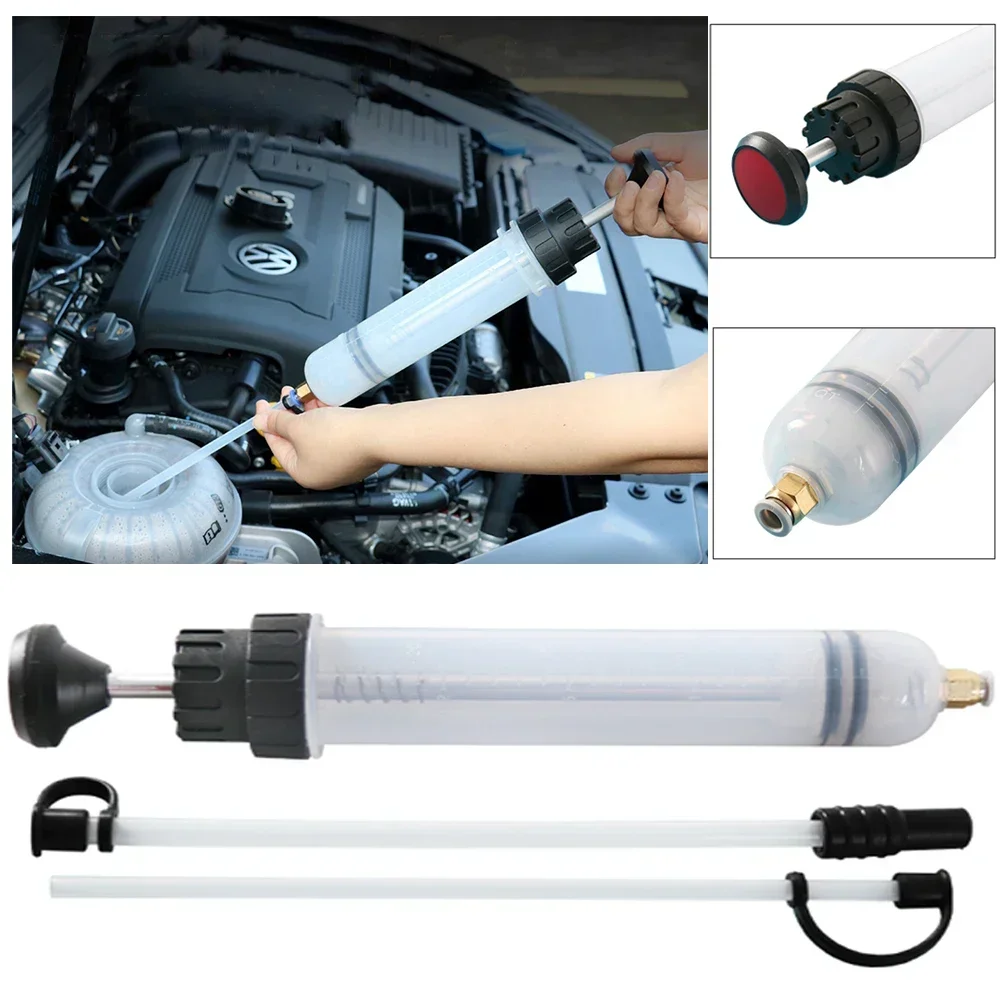 Car Oil Fluid Extractor Fluid Syringe Pump Siphon Pump Brake Fluid Auto Manual Suction Vacuum Fuel Transfer Hand Pump Dispenser