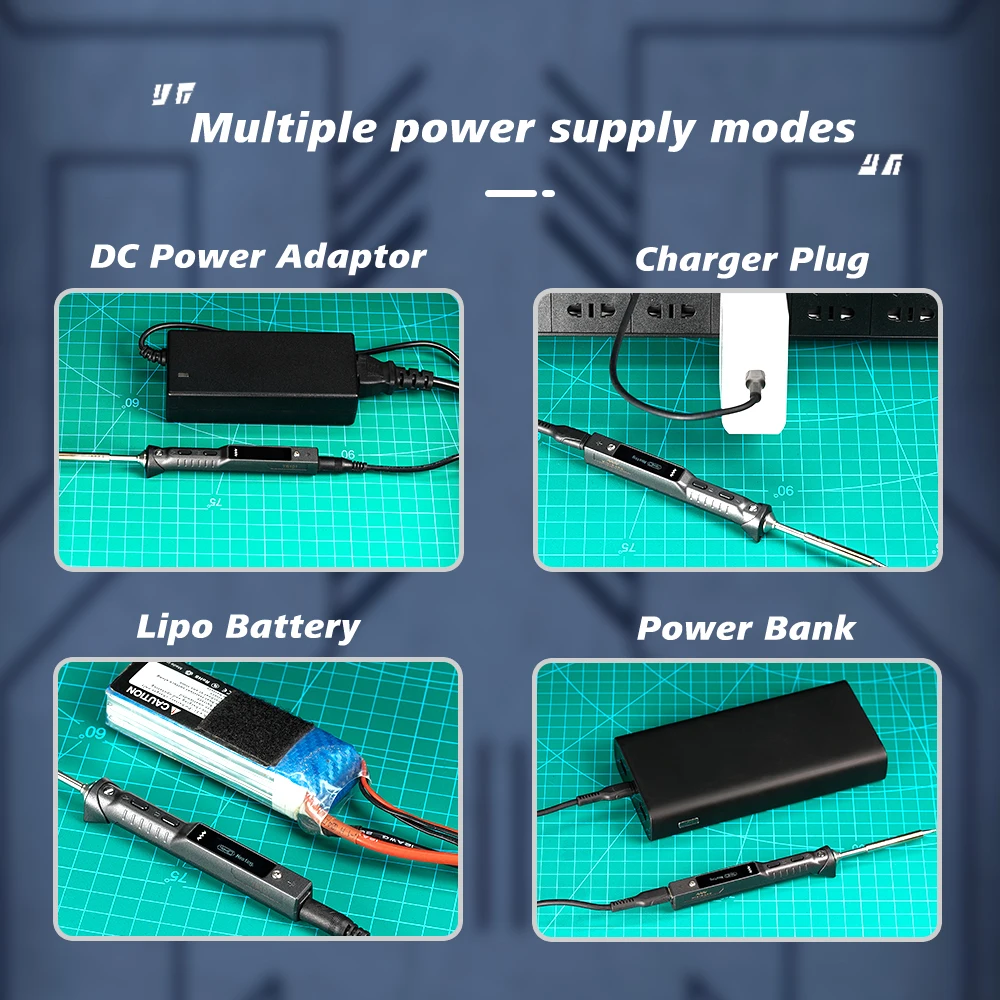 المحمولة TS101 USB-C سبيكة لحام القلم التدفئة السريعة 10s شاشة OLED للبرمجة التحكم في درجة الحرارة الالكترونيات أداة TS 101
