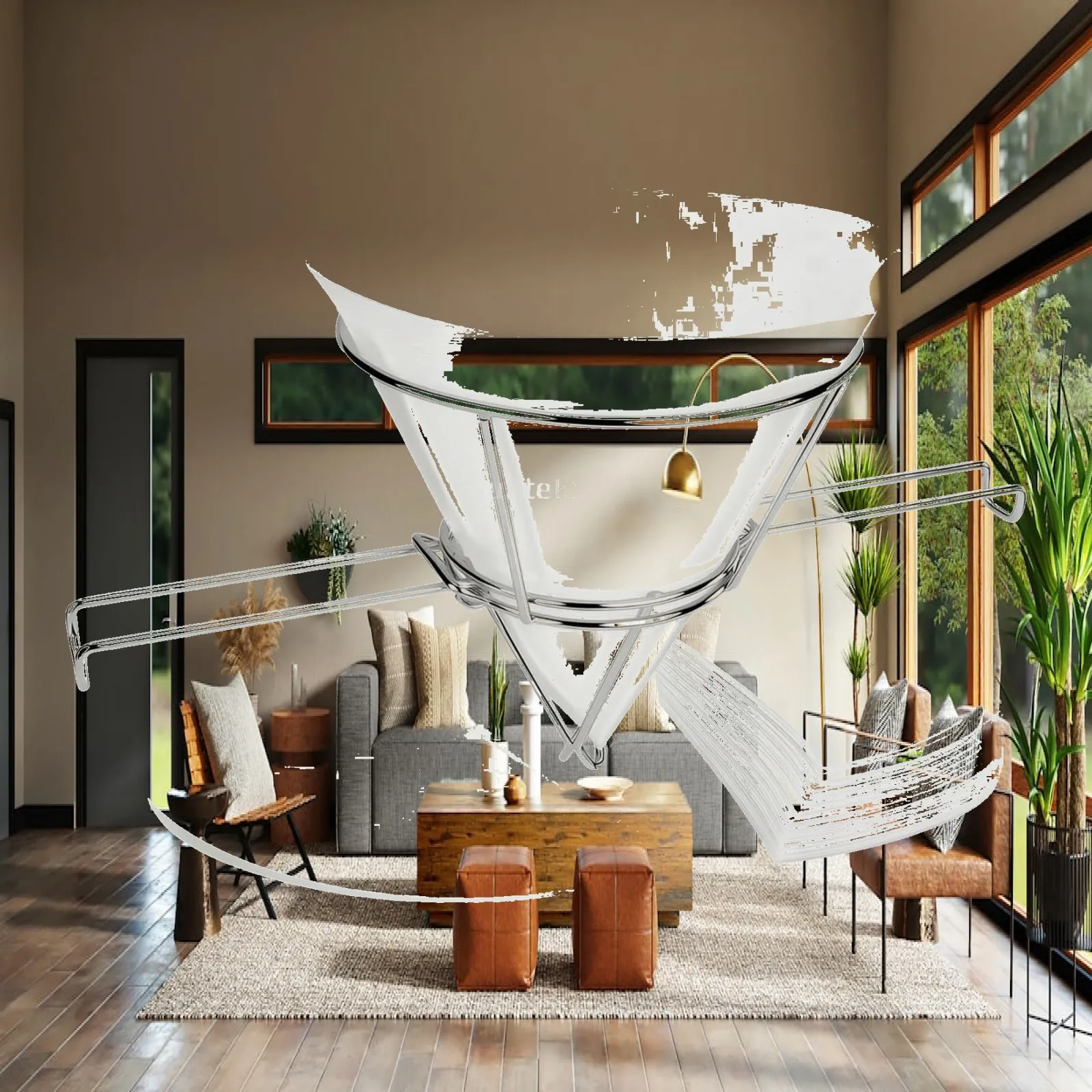 円錐形フィルタースタンド（ペーパー付き）、ワイヤーフレーム円錐フィルタースタンド、キッチンツール、食品グレード、頑丈、シェフや業務用キッチン向け