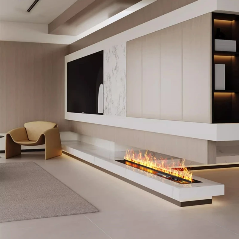 5 year warranty water steam 3d atomization modern vapour effect fireplace with speaker