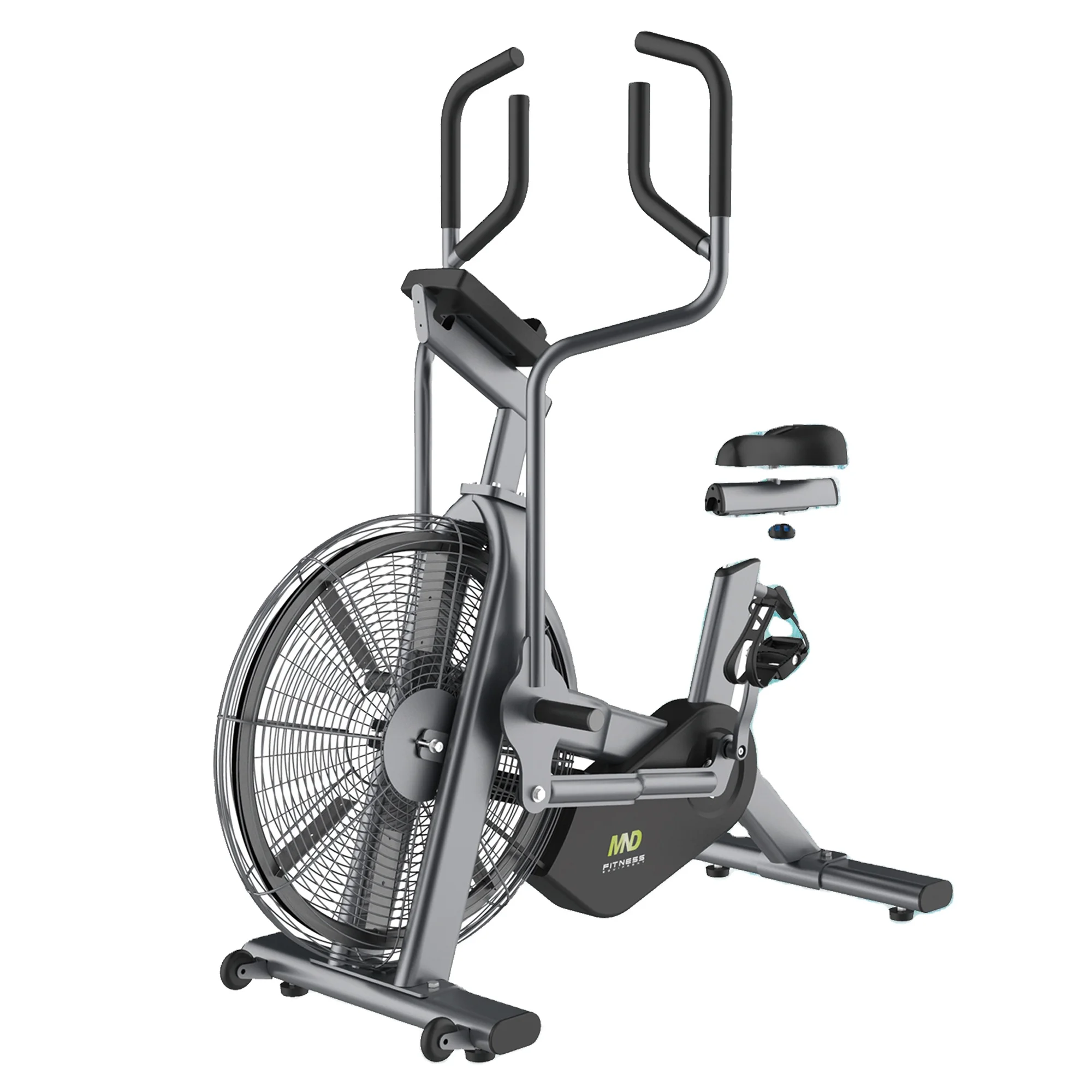 

Indoor Commercial Gym Equipment Fan Bike Cardio Training Machine MND-D13 Air Resistance Bike for Sale