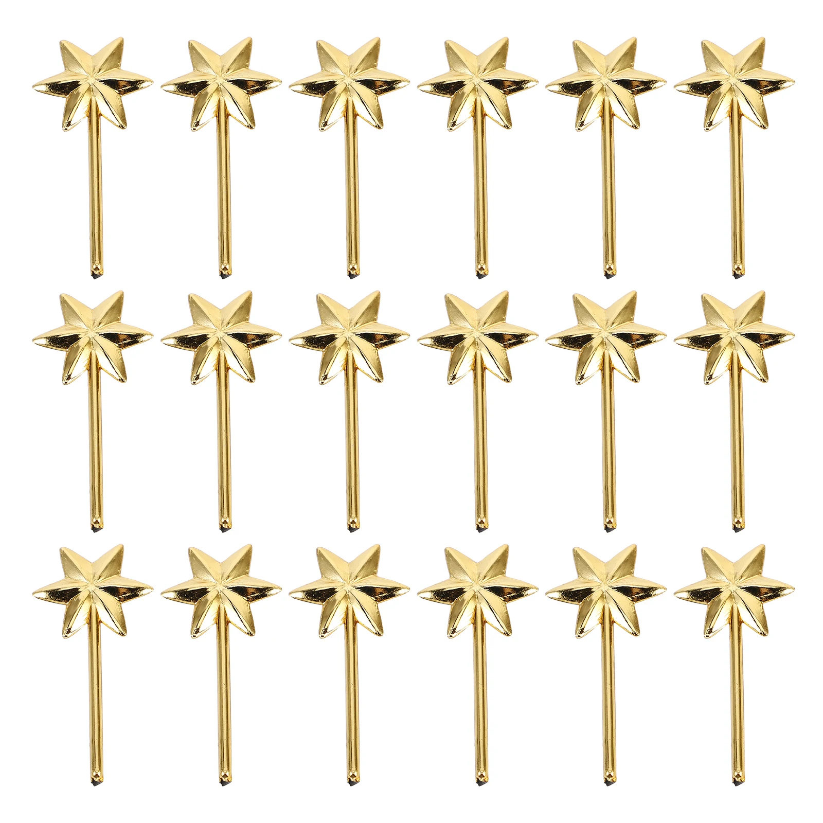 

50pcs Golden Star Wands Crafts Decorations Kids Party Fairy Princess Toys Bulk Mini Sticks Props Creative Design