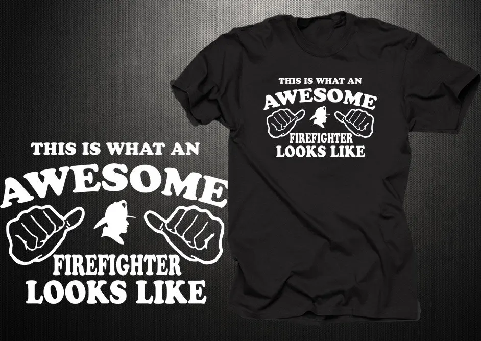 This Is What An Awesome Firefighter Looks Like For Fireman Profession T Shirt Christmas