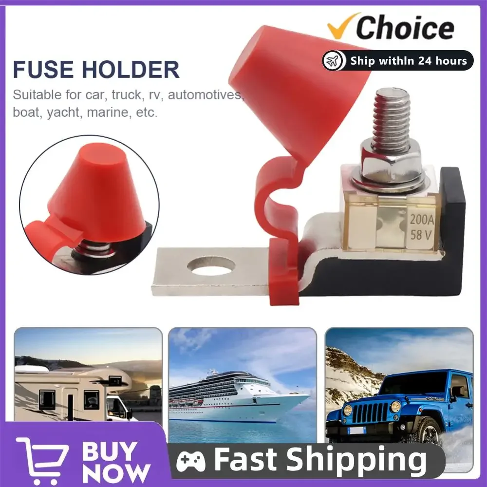 M8 Marine Rated Battery 30A-300A Marine Battery Terminal Holder with 58V Ring for Boat Truck for RV Cruise Ship Crane