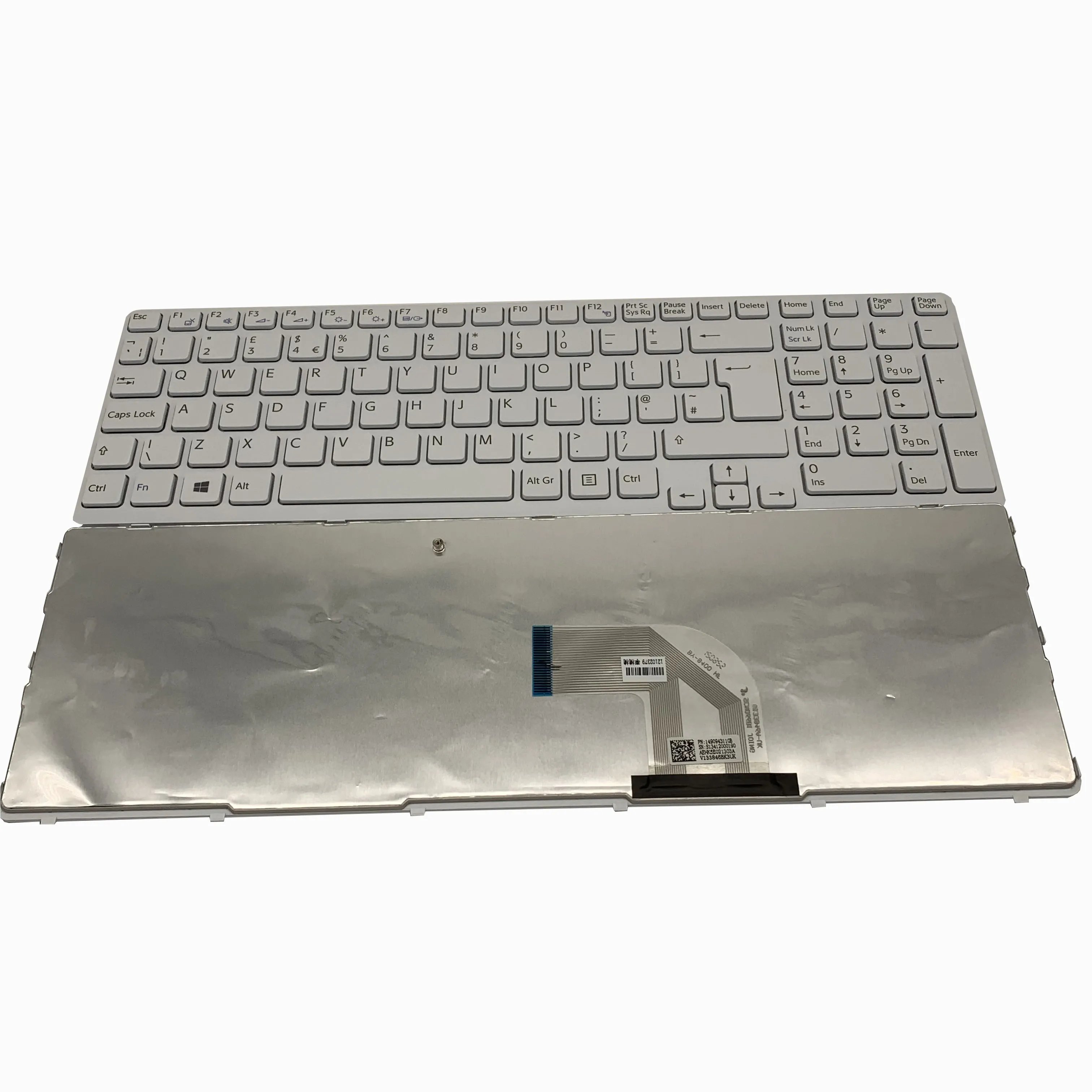 New for Sony Vaio SVE151 SVE151J13M SVE1513M1EW SVE15 SVE151 SVE17 SVE151C11M SVE151E11T UK Keyboard white