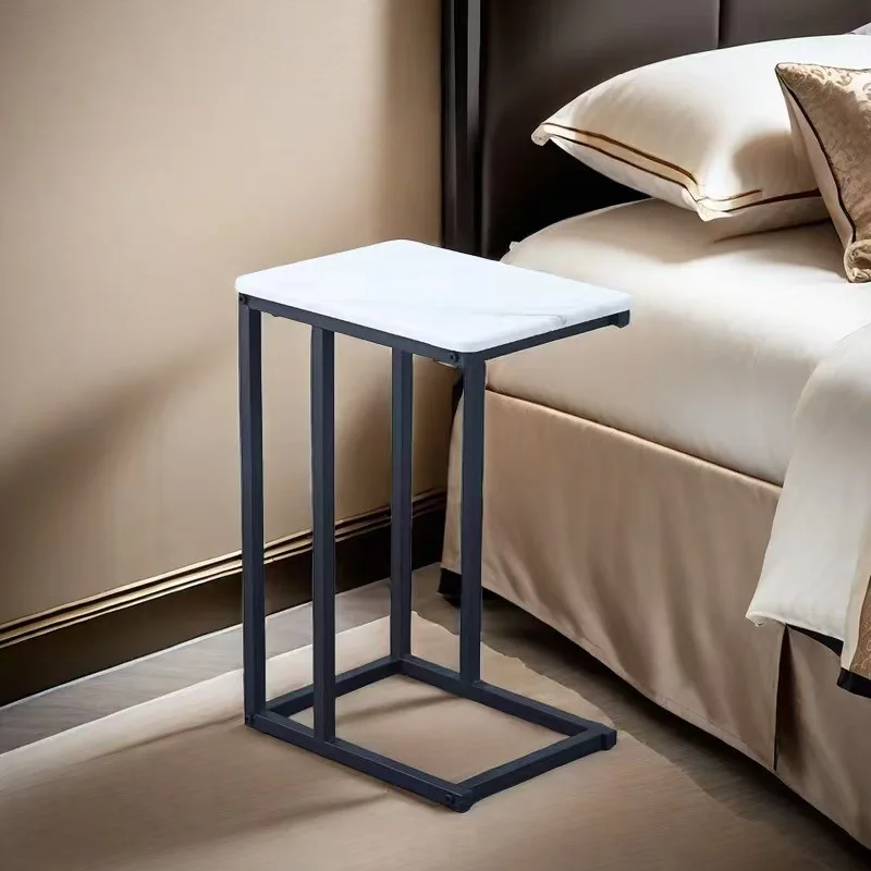 Movable living room sofa balcony small table metal C type