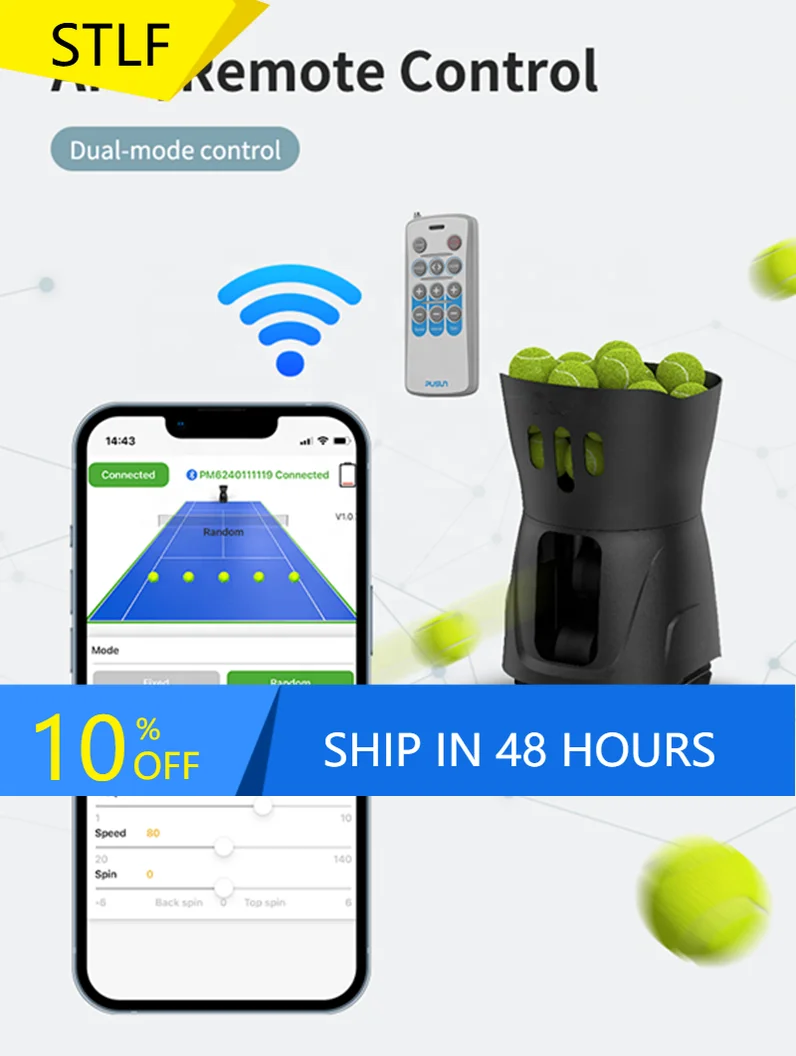 

STLFIndoor And Outdoor Training Tennis Automatic Return Tennis Ball Training Machine Portable Padel Tennis Court Trainer Machine