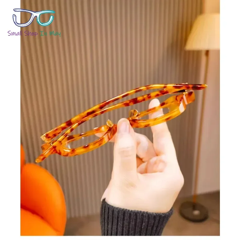 Ultralight Plate Round Myopia Glasses Frame Retro Men and Women Can Be Matched with A Number of Anti-blue Light Pigment Tide image 3