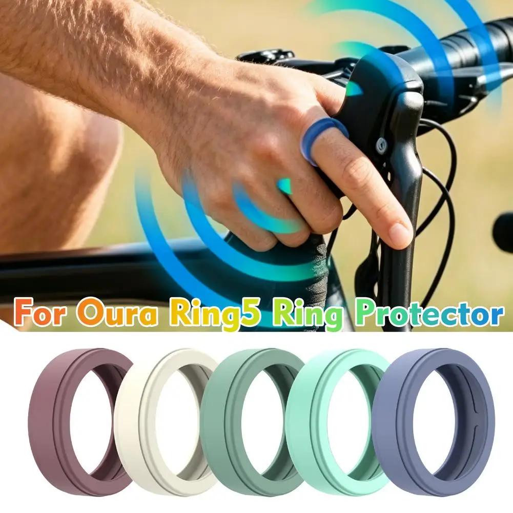 Silicone Protective Cover For Oura Ring5 Scratch Resistant Ring Case Soft Shell For Working Out Samrt Ring Replace Accessories