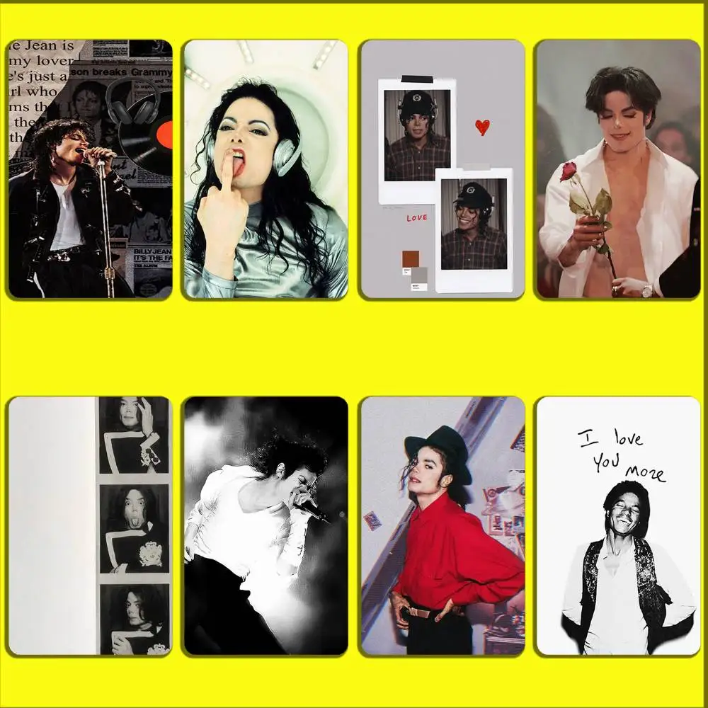 

Singer Michael J-Jackson Card Stickers For Debit Bank Credit Cards Metro Bus Pass Sticker Decoration Cover Skin
