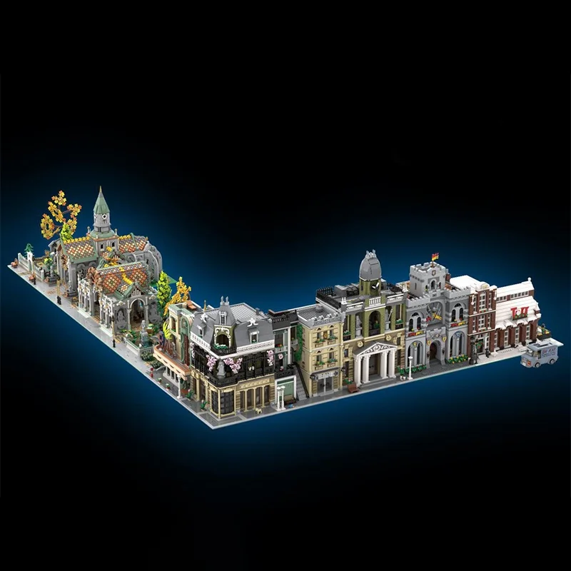 26386pcs MOC Modulaire Alternatieve Bouwt Modulair Modelbouw Kerstcadeaus Blokken Monteren DIY Creatieve Baksteen Speelgoed Verjaardag