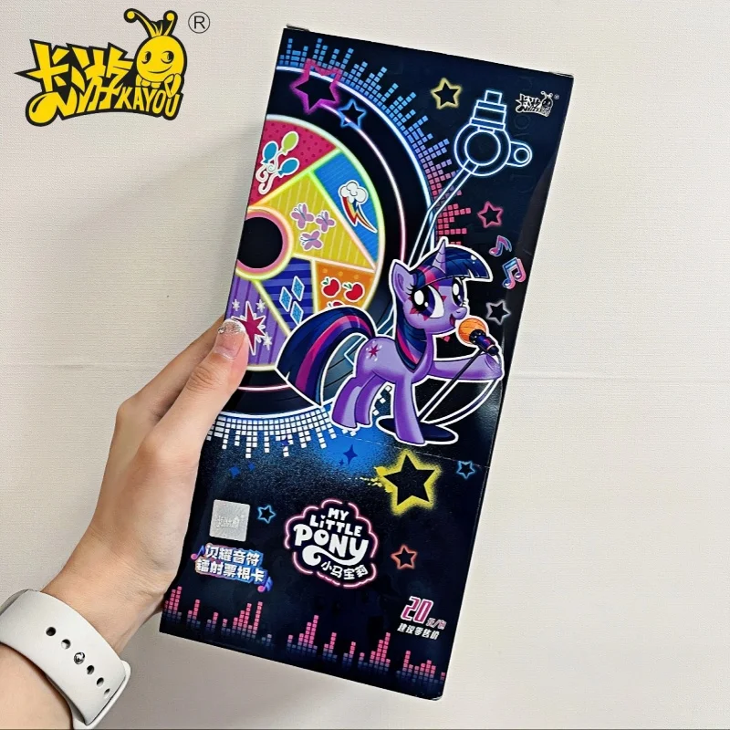 

Genuine KAYOU My Little Pony Card Laser Stub Card Flashing Notes Rock Band Peripheral Card Cartoon Cartoon Children's Toy Gifts