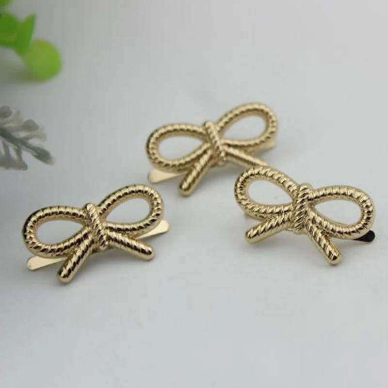 10pcs/lot luggage bag hardware accessories diy metal bowknot decorated buckle shoe buckle adornment bag hardware accessories