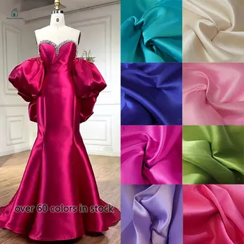 紅色象牙藍薄款高光澤米卡多布料婚紗新娘奢華風格斜紋厚緞設計師禮服服裝布料 8 最佳銷售 禦天皇 - №6