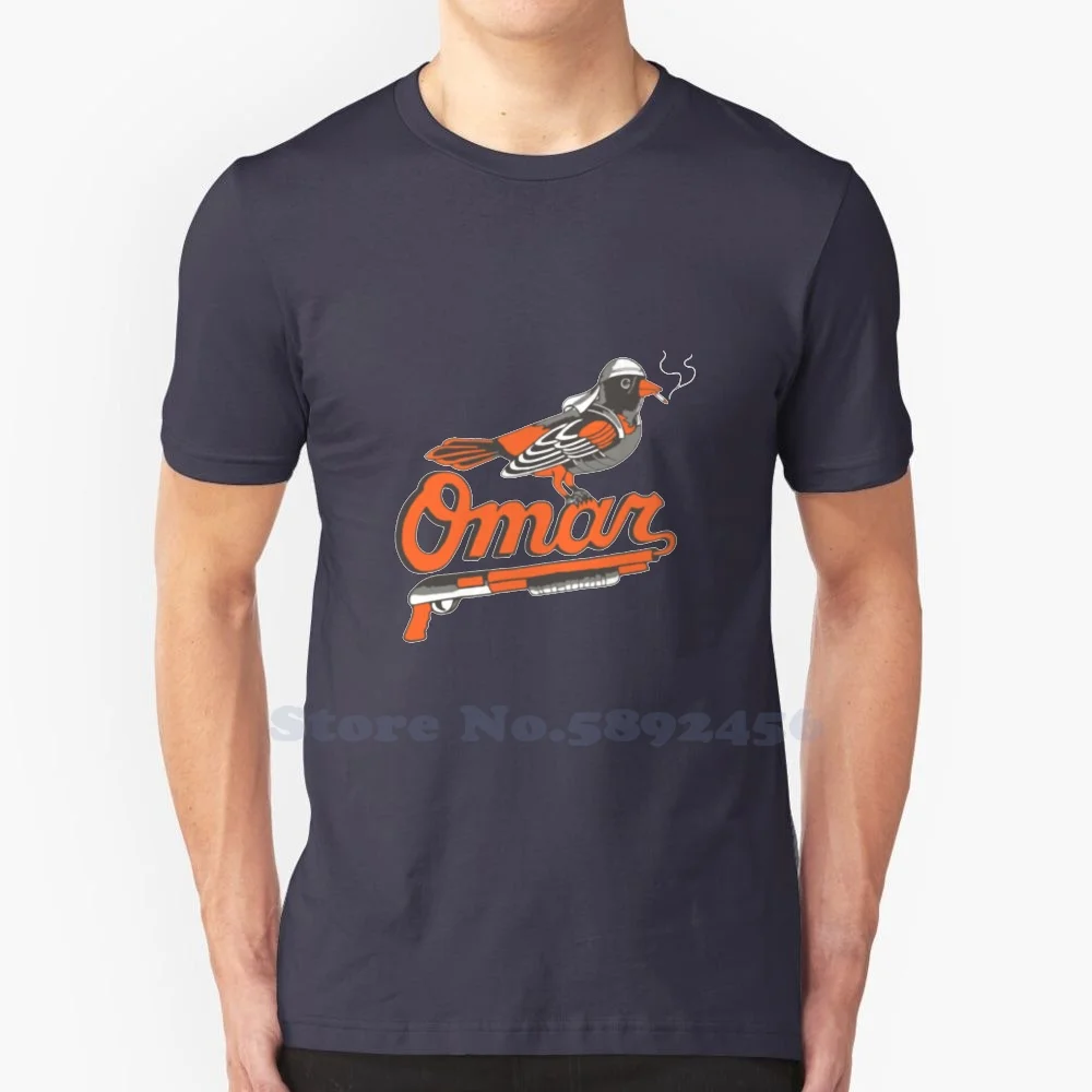 Omar The Wire Baltimore Oriole 100% Pure Cotton T-Shirt Birthday