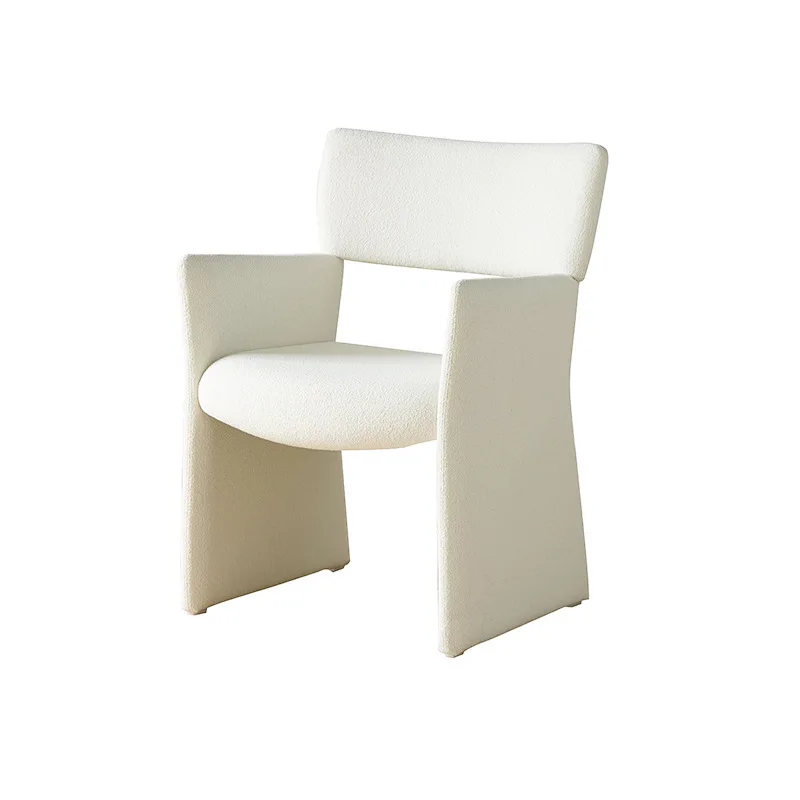 

Nordic ins sofa single sofa white living room bedroom Internet celebrity lazy leisure chair teddy velvet study chair