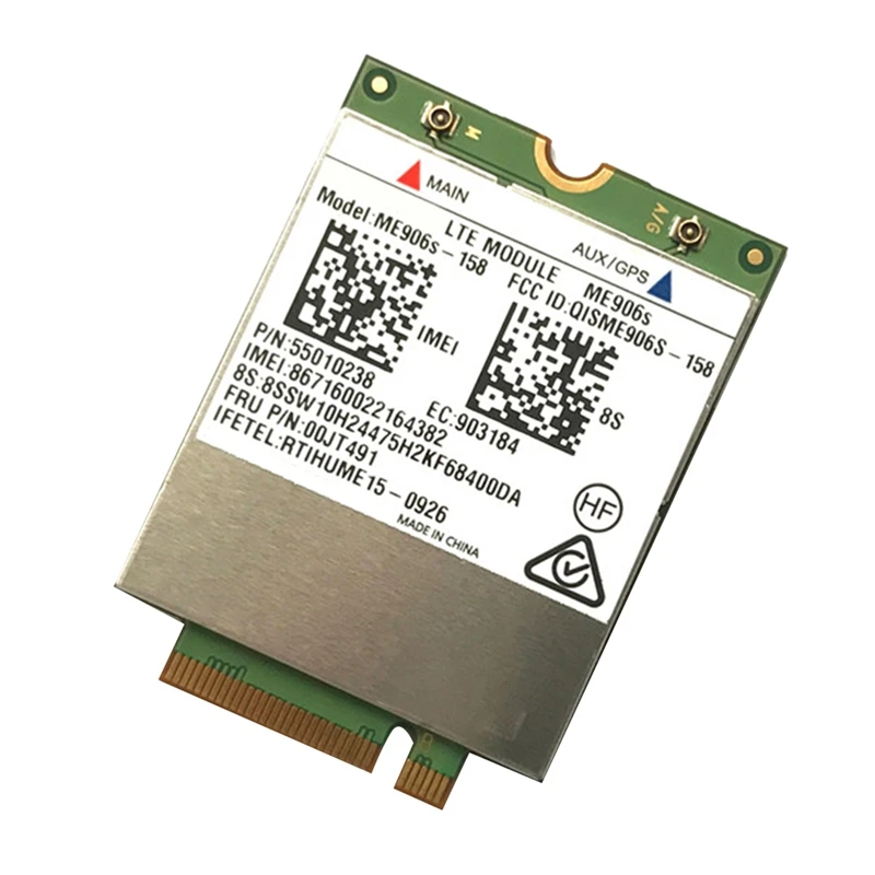 Cartão Wi-Fi Verde para Thinkpad, ME906S-158, FRU 00JT491, LTE 4G, ME906S, L460, T460P, T560, X260, P50S, L560, X1, YOGA X1, Carbono, 1 Pc