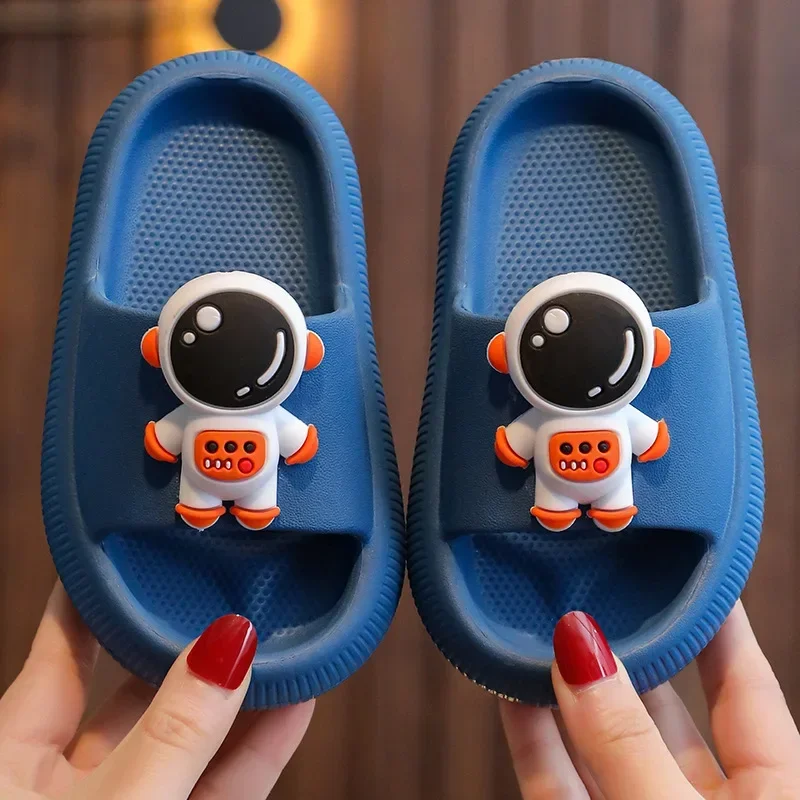 Baby Slippers for Home Summer Girls Boys Children Sandals Cute Cartoon Non-Slip Thick Sole Baby Kids Shoes Slippers