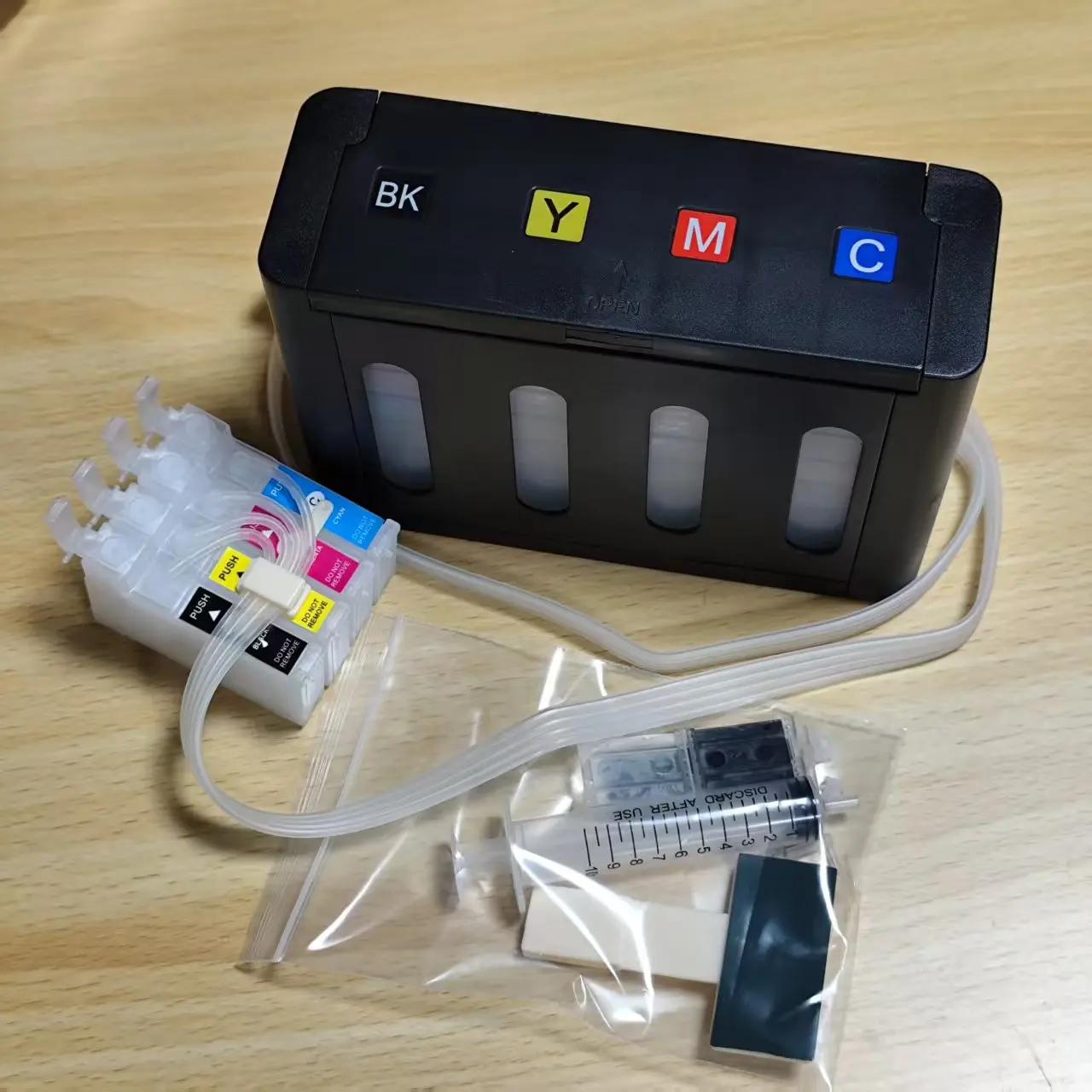 Sistema Ciss DIY compatível com o Programa Sem Chip para Impressoras Epson XP-211 212 213 230 231 240 241 430 434 452 455 2100 2101 2105