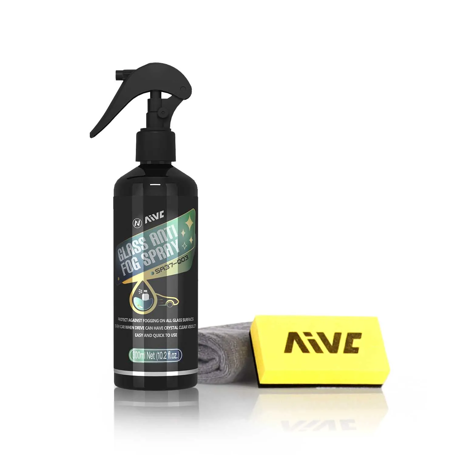 Spray przeciwmgielny do szyb, preparat do powłoki przeciwmgielnej, długotrwały efekt, pielęgnacja samochodu, produkty do usuwania zaparowienia, środek do odparowywania lusterek i szyb samochodowych. — 2