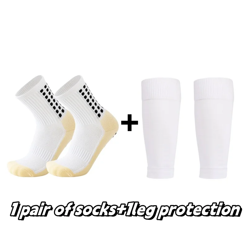 

1 set of high-quality adhesive non slip socks and leg guard fixed socks