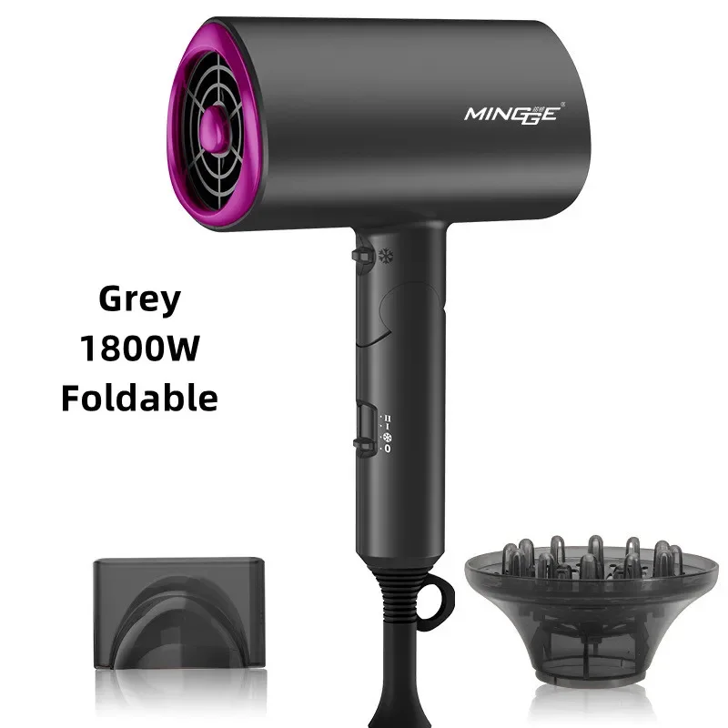 EU/UK/US New Product Hair Dryer Eu/Us Plug-In Foldable High-Speed Strong Negative Ion Household Hair Salon Portable Hair Dryer