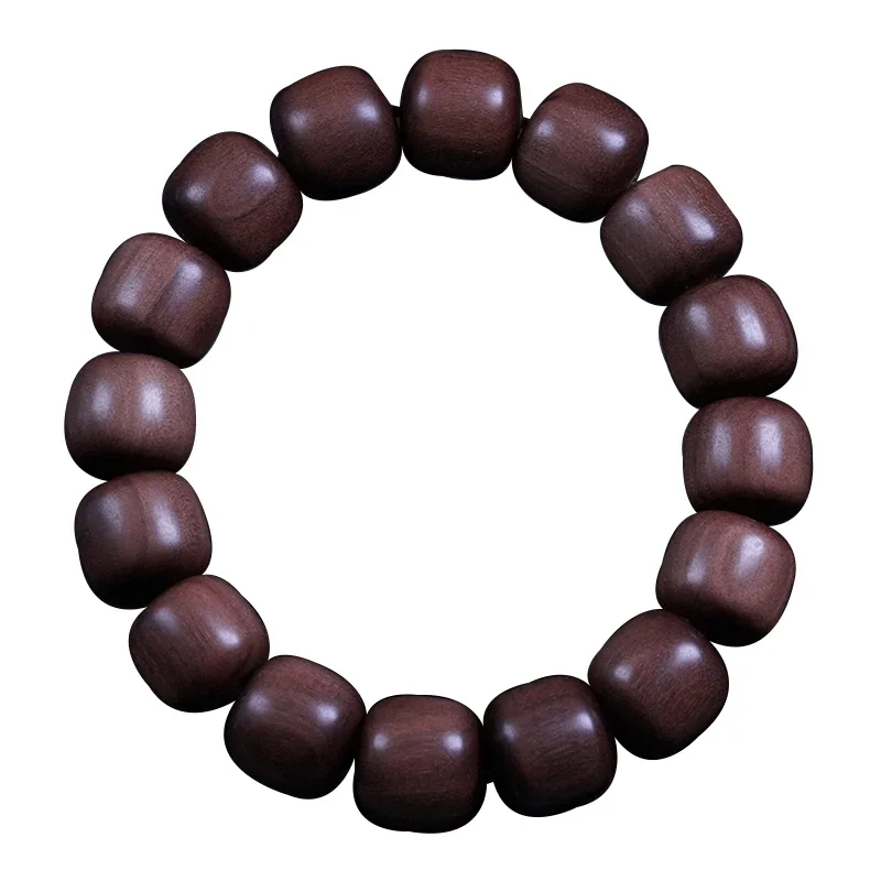 Black Meat Sandal Bracelet Old-Styled Bead Men and Women Barrel Shaped Bead Bracelet Sandalwood Handed down Grade