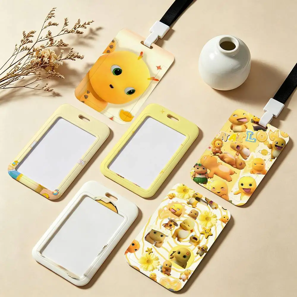 Funny Cute Nailong ID Badge Holder With For Office School Name Card Credentials Case