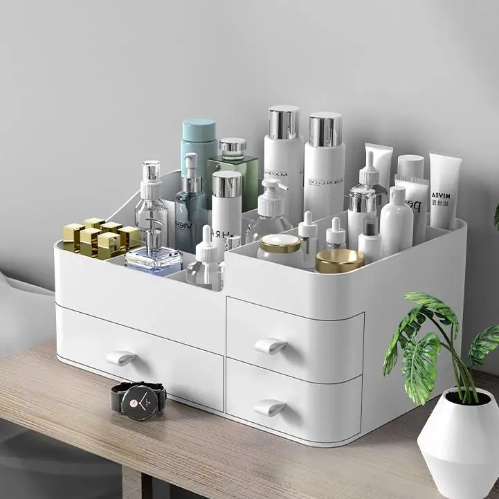 

Dustproof Cosmetic Storage Box Skin Care Product Organizer Desktop eup Desk Mask Lipsti Bru Der Ra Plastic Rectan...