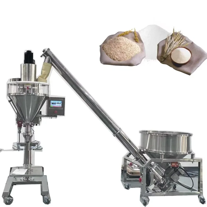 Semi Automatic Filler and Conveyor Packaging Machine Milk Powder Auger Filling Machine Auger Filling Machine