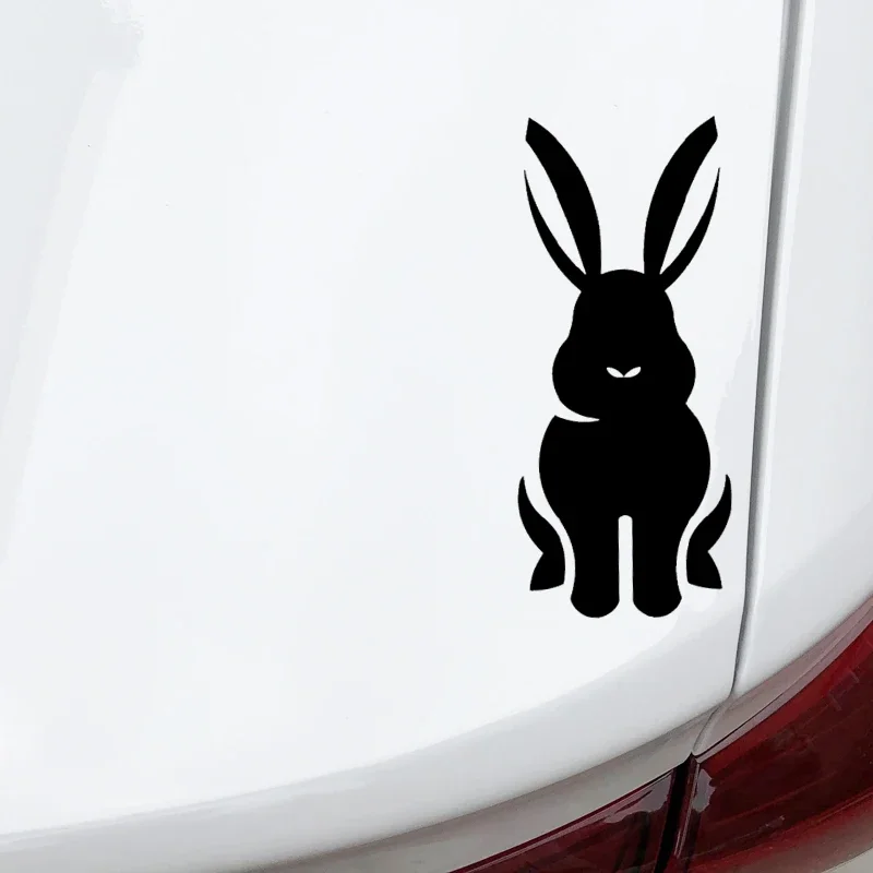 Car Stickers Personalized Creative Stickers Car Decoration Cute Rabbit Pattern Stickers Waterproof and Sunscreen PVC 16*7cm