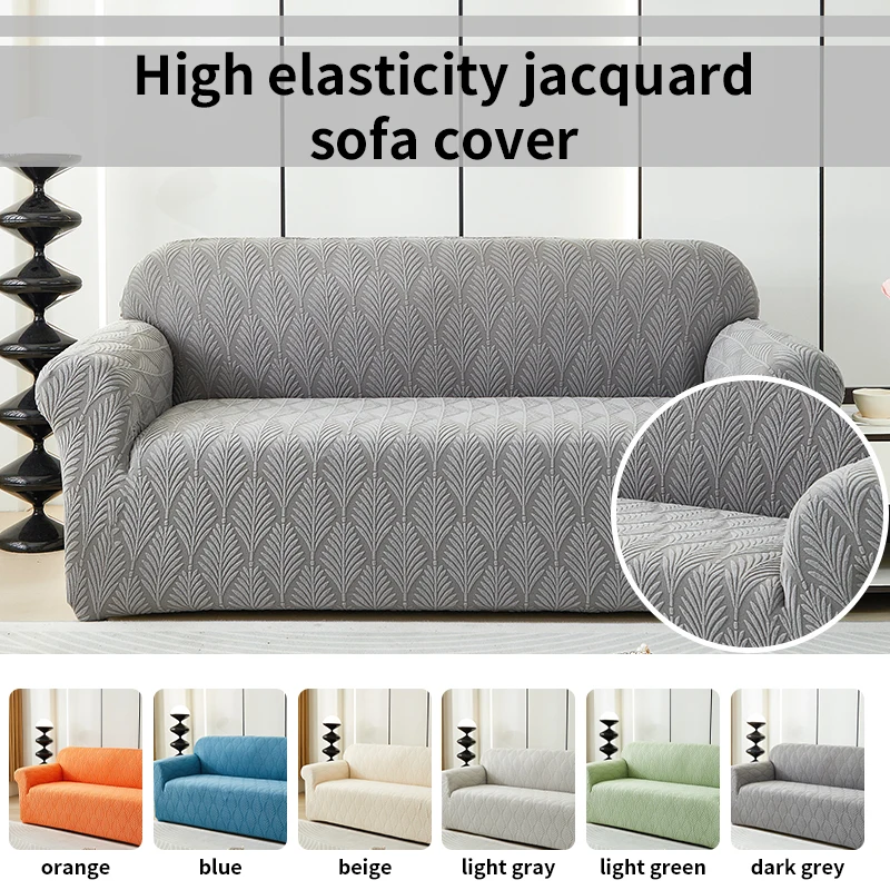 1 Stück Elastischer Jacquard-Sofabezug Dehnbarer Überzug für Wohnzimmer-Sofas Abnehmbar Waschbar Kratzfest für Katzen
