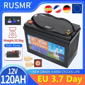 12V 600AH 350AH 300AH 200AH 100AH LIFEPO4バッテリー組み込みBMSリチウム鉄リン酸塩細胞は、ゴルフカートソーラー用6000サイクルをパックします 8ベストセールス12V 100AH LifePO4 -№2